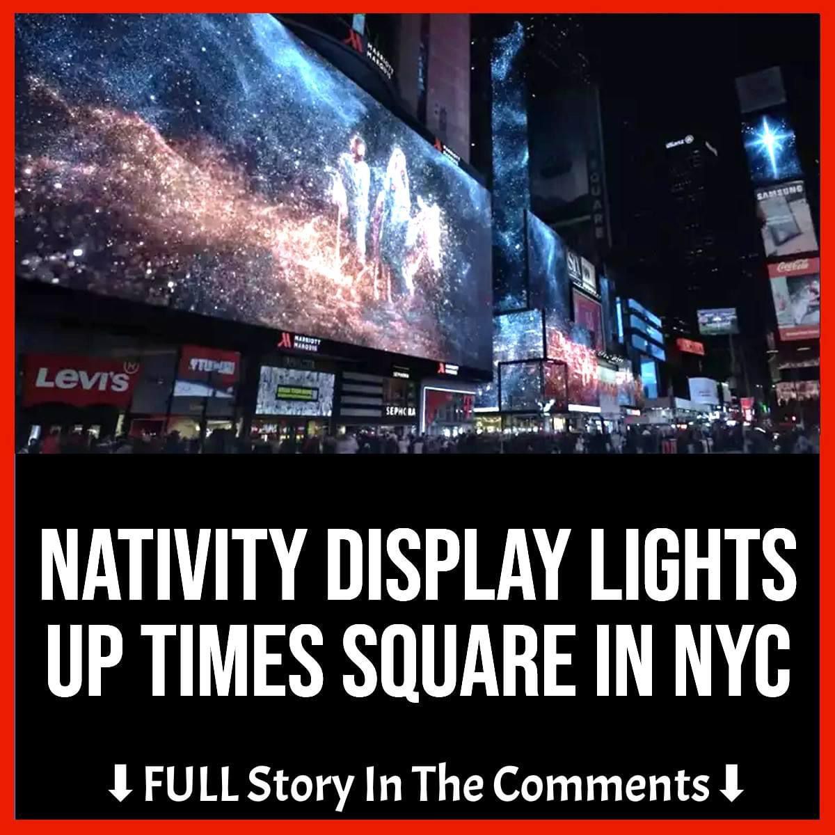 Nativity Display Lights up Times Square in NYC HERITAGE LOVE