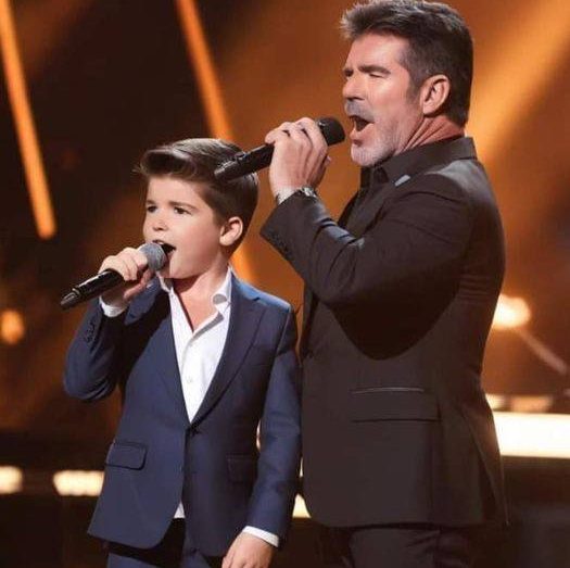 It was an unforgettable! Simon Cowell and son sing an Adorably Angelic ...