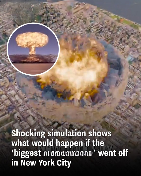 Stunning simulation reveals the aftermath if the world’s largest nu.ear .omb exploded in New York City