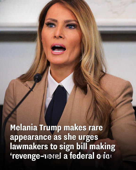 Melania Trump Makes Rare Appearance, Advocates for Federal Legislation Against Non-Consensual Image Sharing