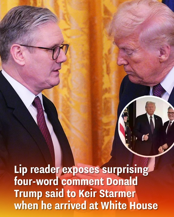Lip reader exposes surprising four-word comment Donald Trump said to Keir Starmer when he arrived at White House