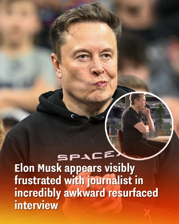 Elon Musk appears visibly