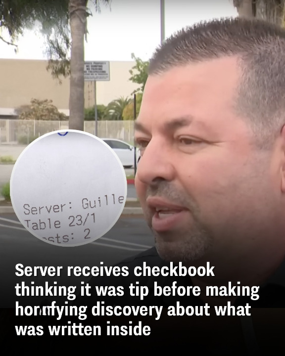 Server receives checkbook