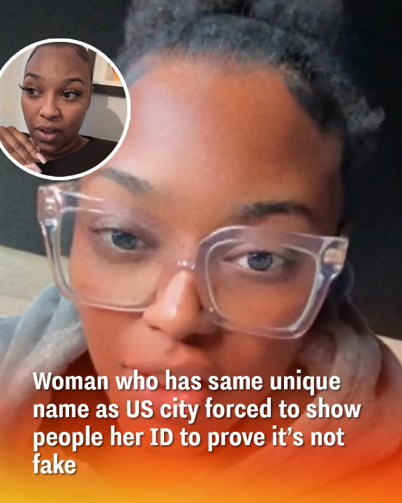 Woman who has same unique