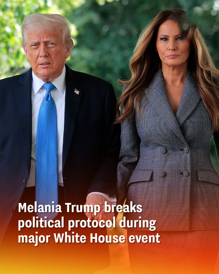 Melania Trump breaks political protocol
