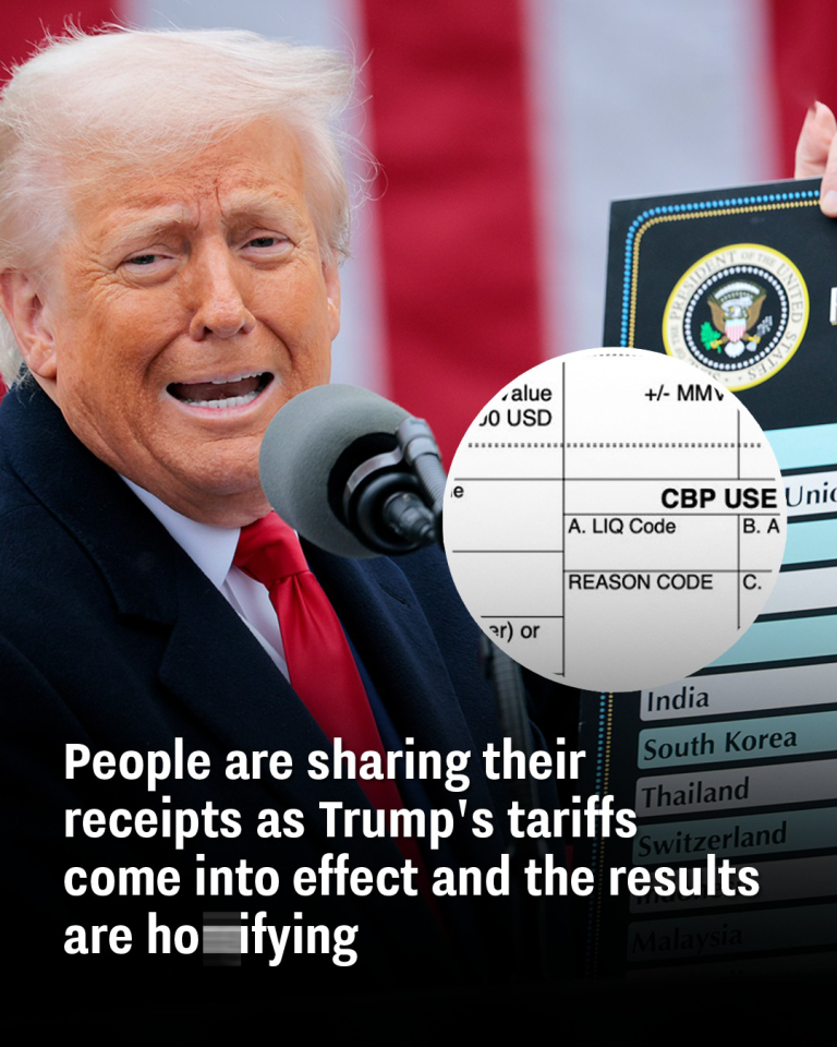 People are sharing their receipts as Trump’s