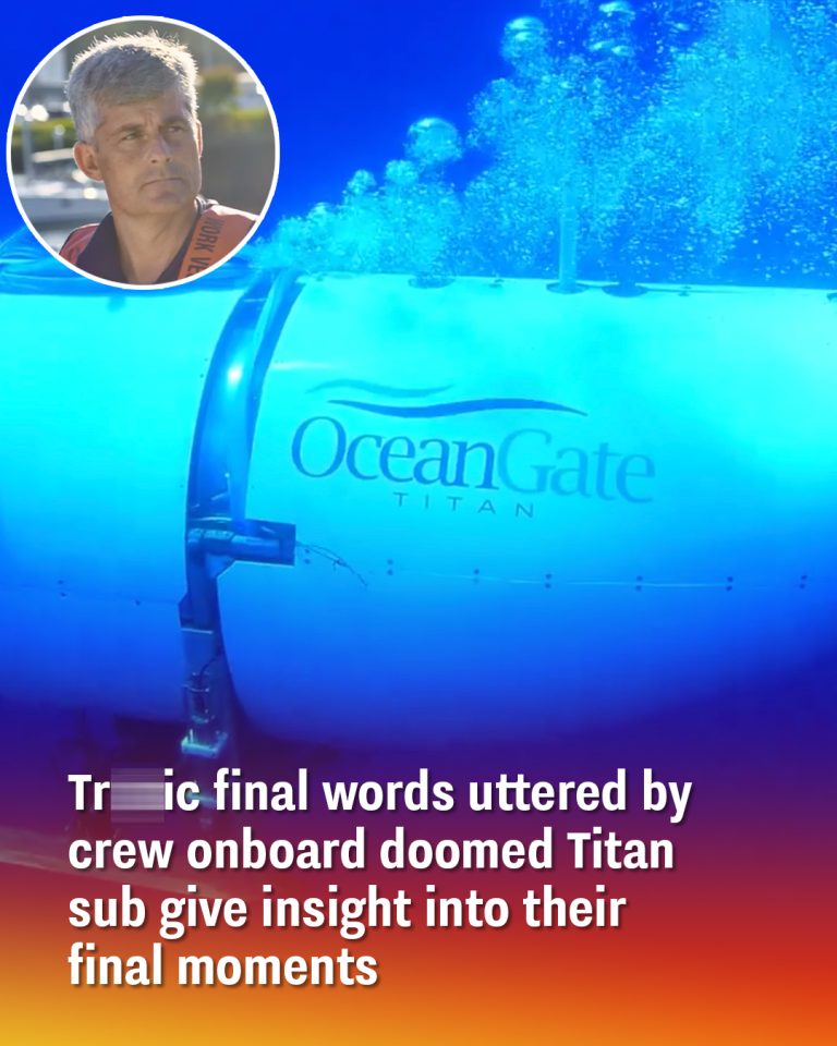 Tr.gic final words uttered by crew onboard