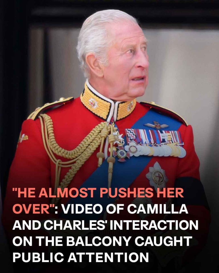 Queen Camilla Appears to ‘Walk in Front Of’ King Charles on Trooping the Colour Balcony, Causing a Stir – Video