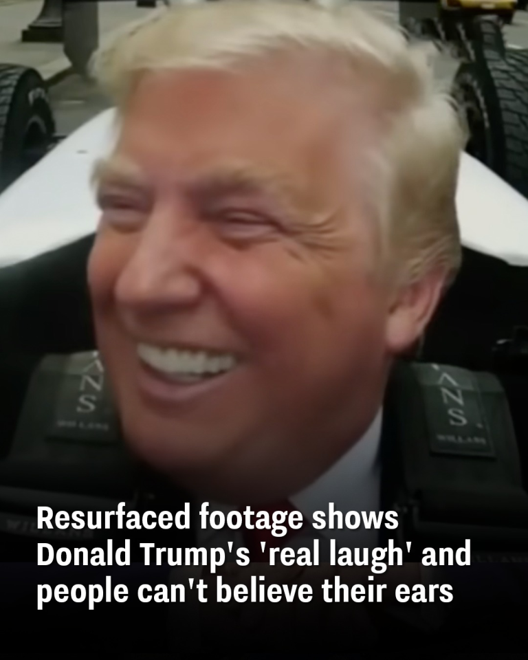Resurfaced footage shows Donald Trump’s ‘real laugh’
