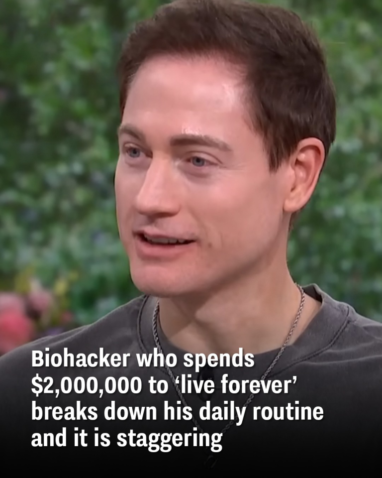 Biohacker who spends $2,000,000 to ‘live forever’