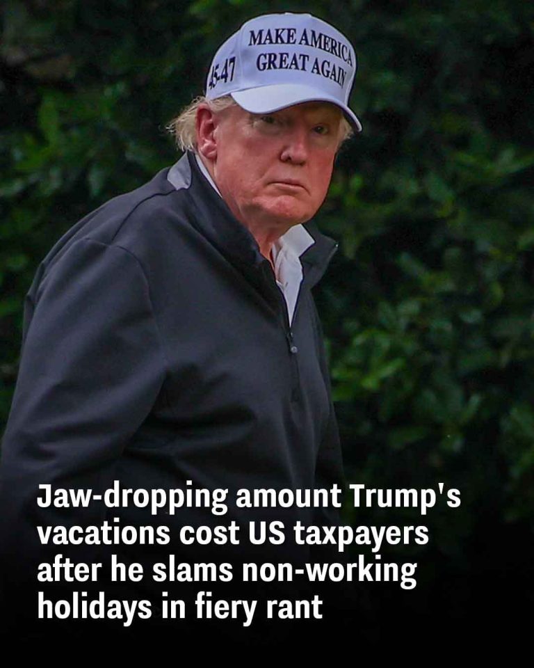 Jaw-dropping amount Trump’s vacations cost US taxpayers after he slams non-working holidays in fiery rant