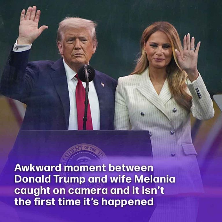 Awkward moment between Donald Trump and wife Melania caught on camera and it isn’t the first time it’s happened