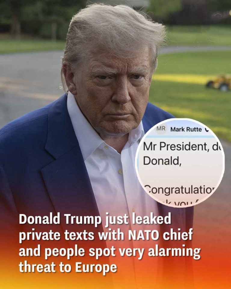 Donald Trump leaks private texts with NATO chief and people spot very alarming threat directed at Europe