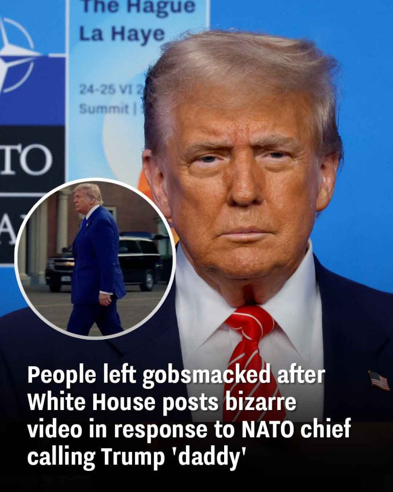 People left gobsmacked after White House posts bizarre video in response to NATO chief calling Trump ‘daddy’