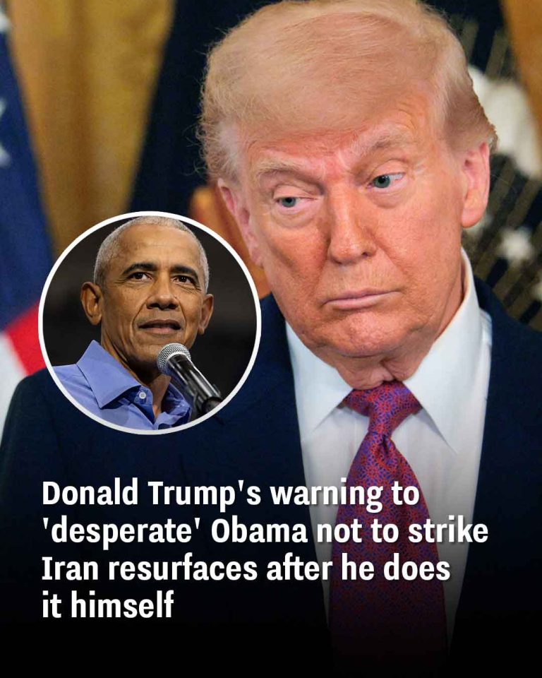 Donald Trump’s warning to ‘desperate’ Obama not to strike Iran resurfaces after he does it himself