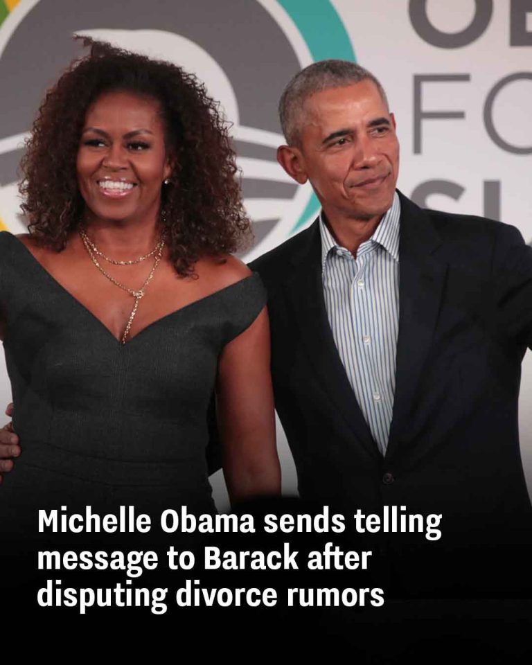 Michelle Obama sends telling message to Barack after disputing divorce rumors