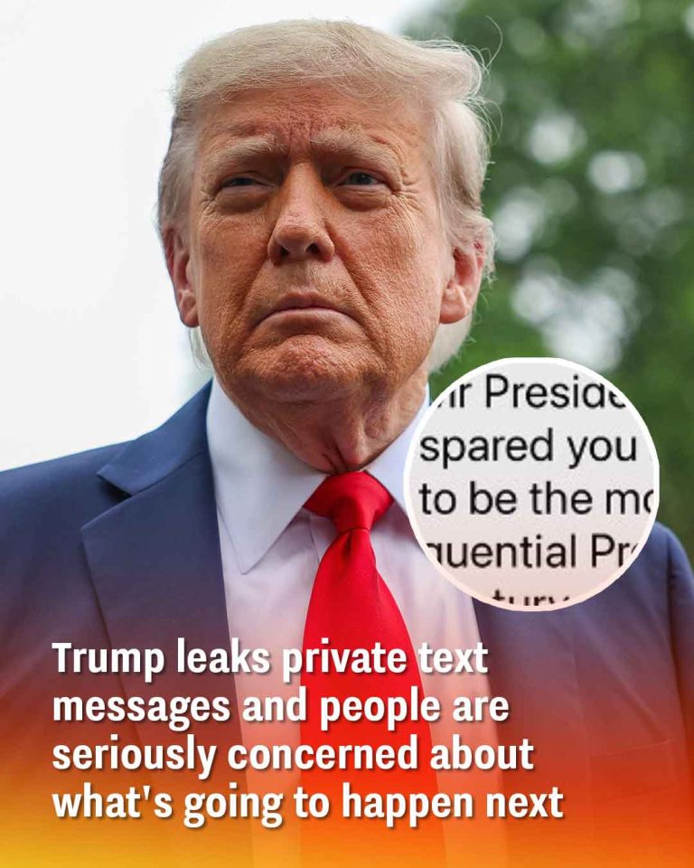 Trump leaks private text messages and people are