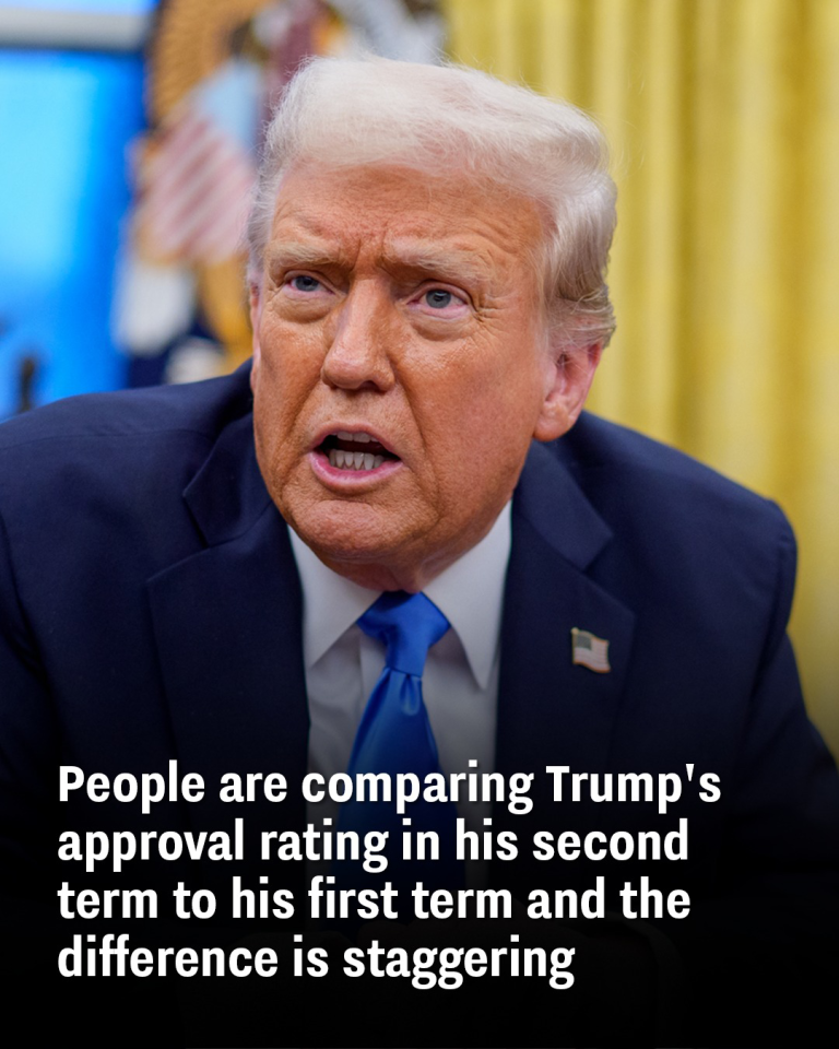 People are comparing Trump’s approval rating