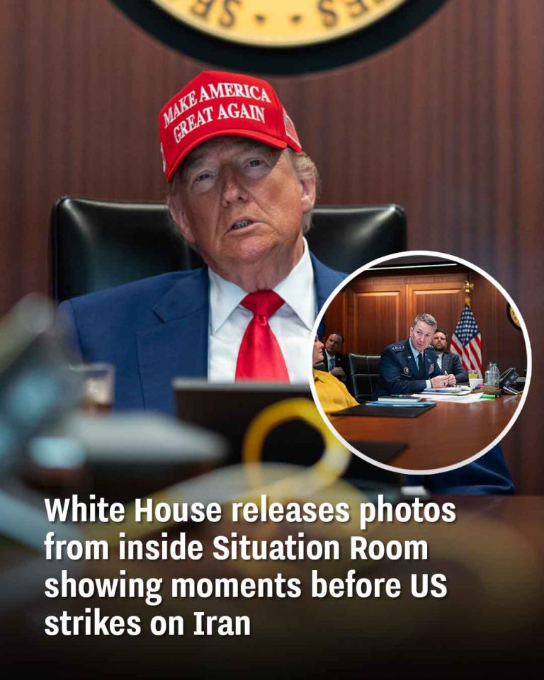 White House releases photos from inside Situation Room showing moments before US strikes on Iran