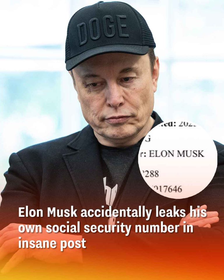 Elon Musk accidentally leaks his own social security number in insane post
