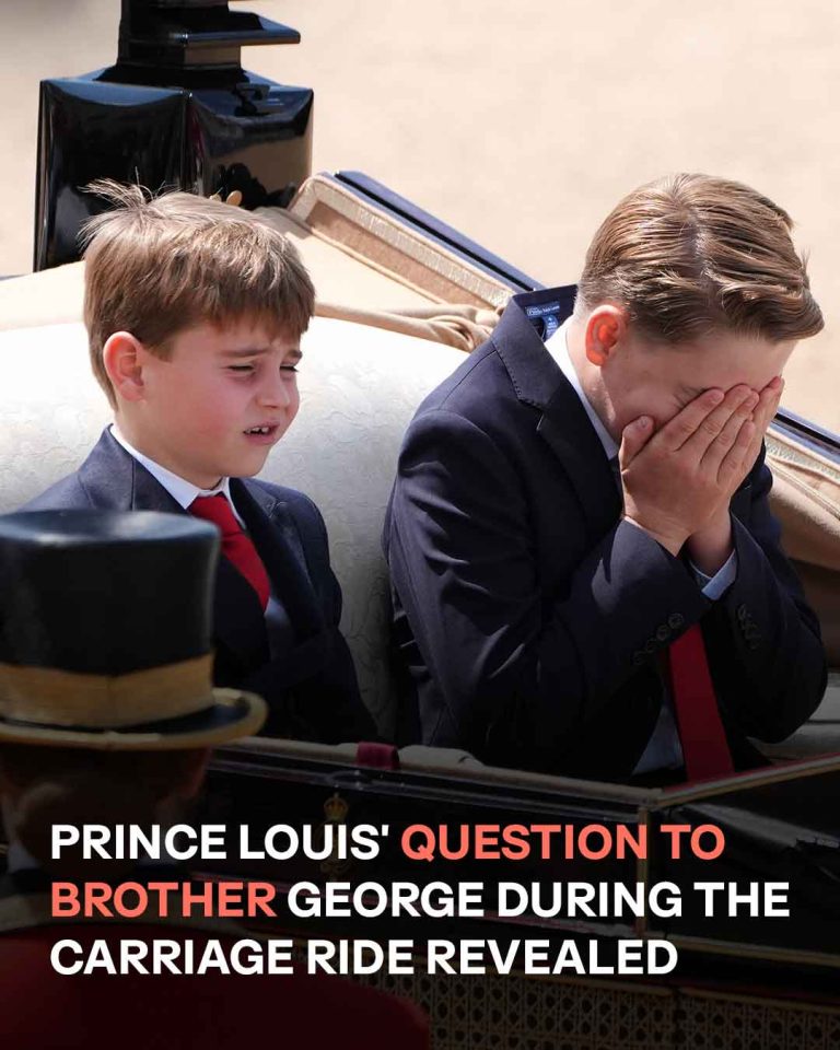Prince Louis and Prince George’s Trooping