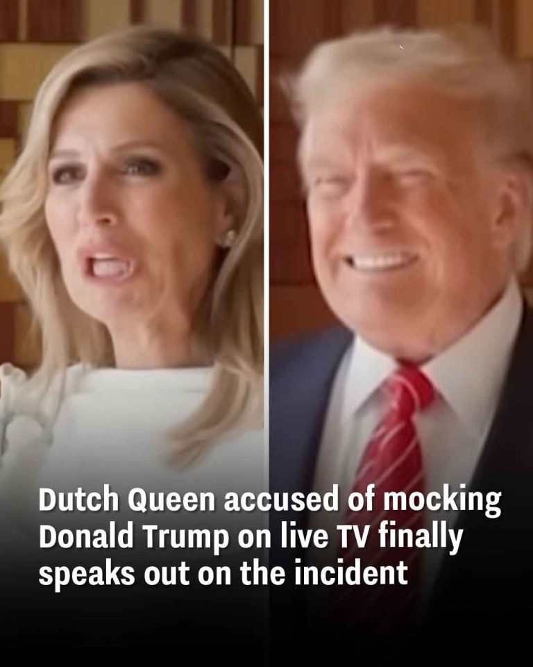 Dutch Queen accused of mocking Donald Trump on live TV finally speaks out on the incident